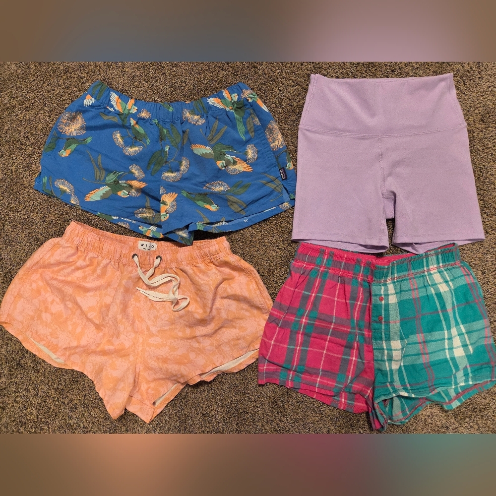 Ladies Sz SMALL LOT -Pategonia Tropical blue Parrot, WILO, All In Motion, Colsie